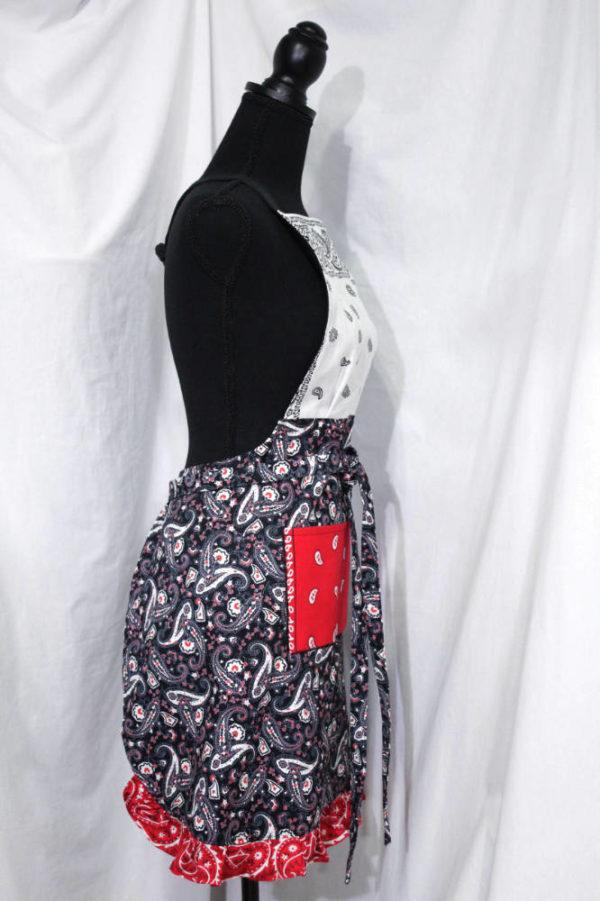 bandana bliss full length apron right side