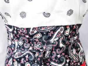 bandana bliss full length apron waist detail