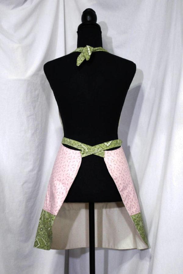 pink prairie full length apron back