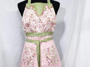 pink prairie full length apron front